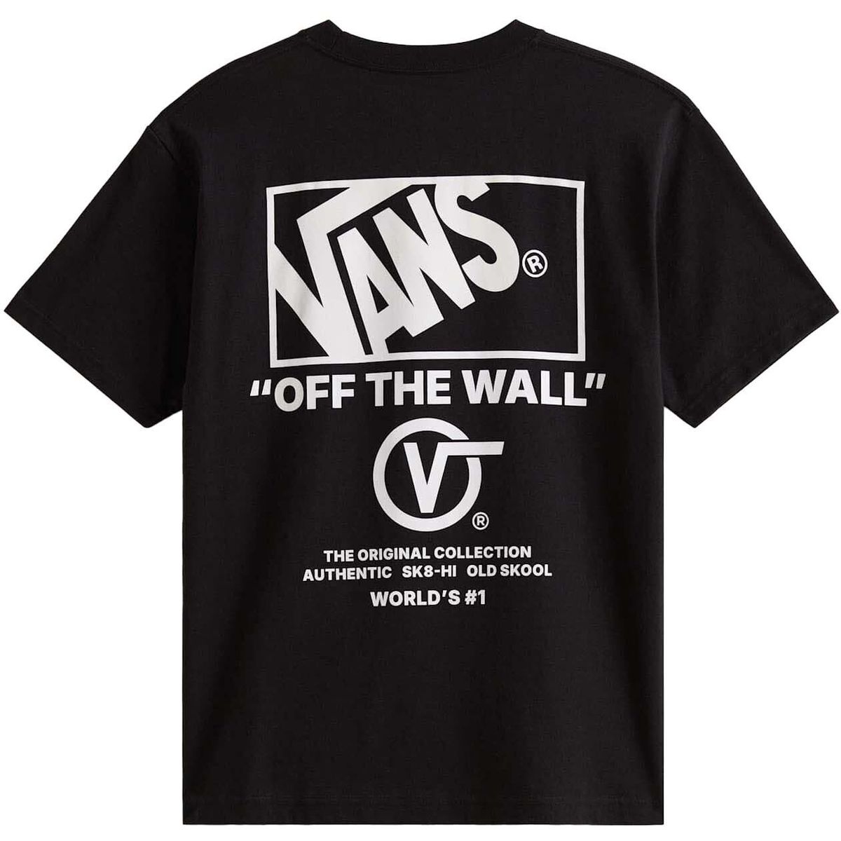 Vans Stacked Hi SS Tee black/white (001) S VN000PEWY281004