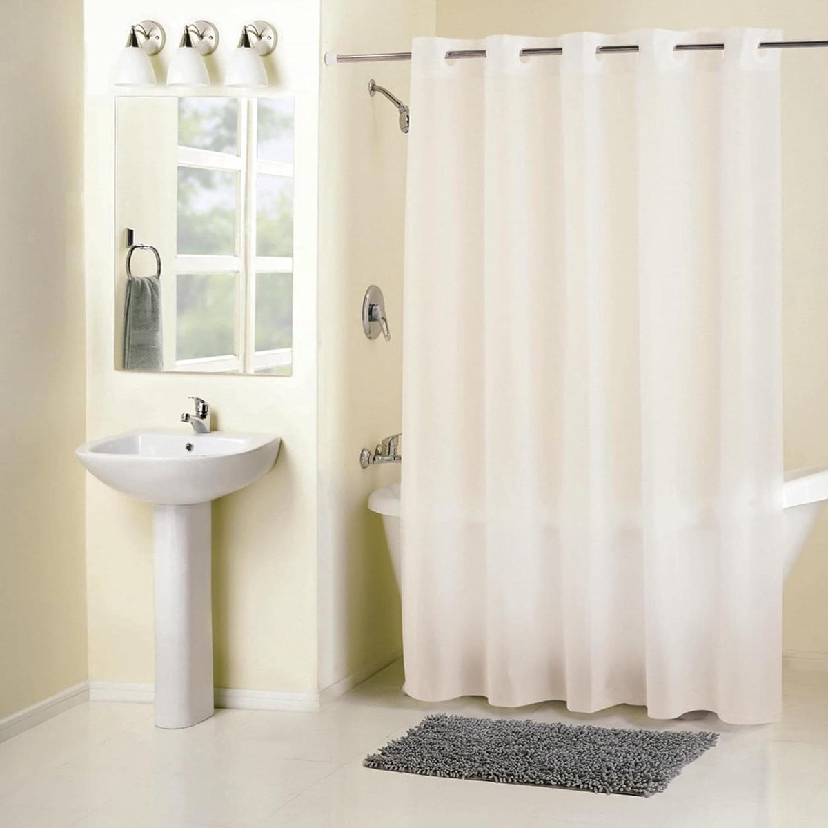 PEVA Snap-In Liner Waterdichte Badkamer Voering Groen
