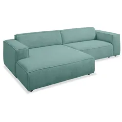 SOMETA Ecksofa Clob Cord Light Blue