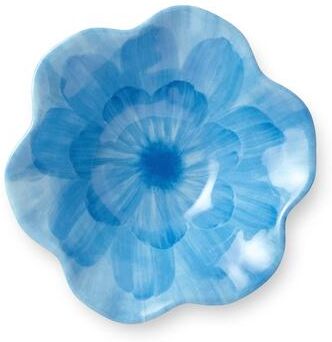 "Certified International Wildflower Blue 3-D Floral Set of 4 AP Bowl 7.5"" (300 grams) - 7.50""W x 7.50""D x 2.00""H"
