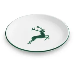 Gmundner Keramik Grüner Hirsch, Dessertteller Cup (Ø 20cm)