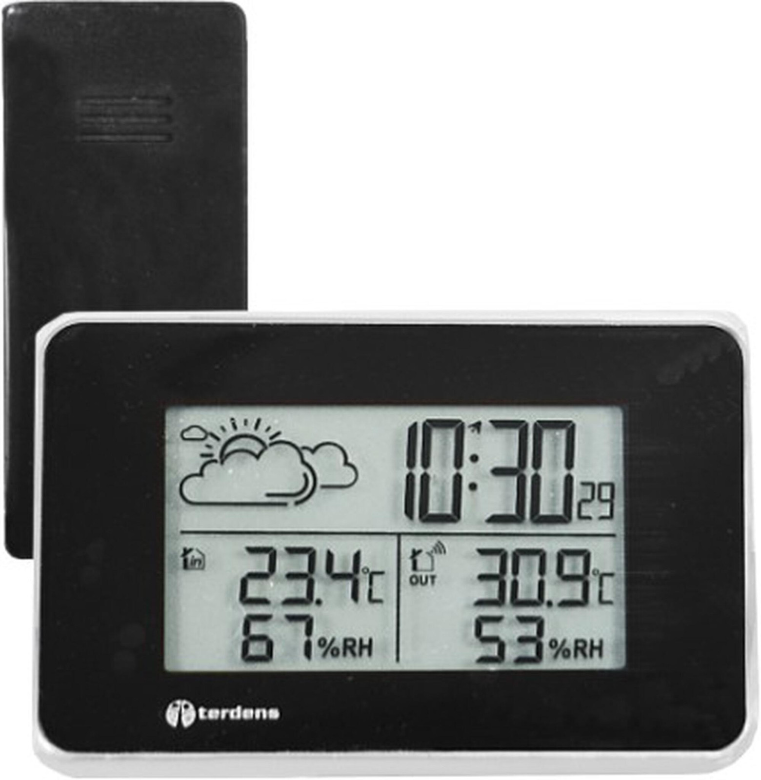 Terdens Draadloos extern weerstation met thermometer