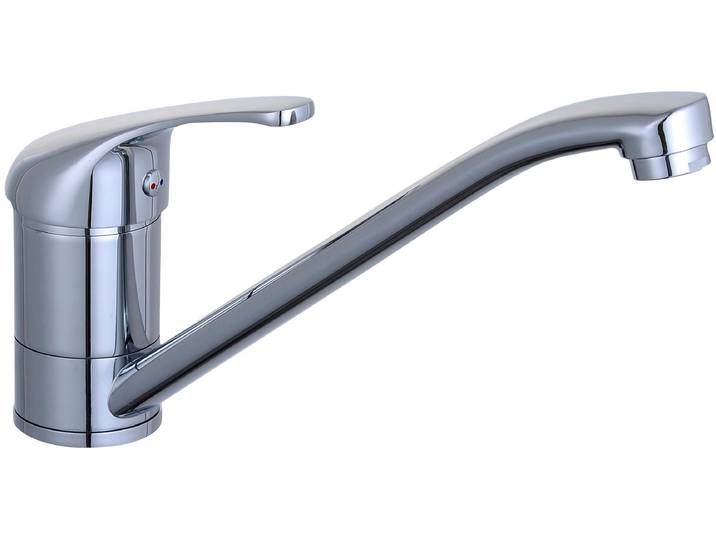 Spültischarmatur EISL GRANDE VITA CLASSIC , silber (chrom), B:4,9cm H:12cm, Messing, Armaturen, Spültischarmatur, 360 schwenkbarer Wasserhahn, Mischbatterie, Spültischarmatur in Chrom