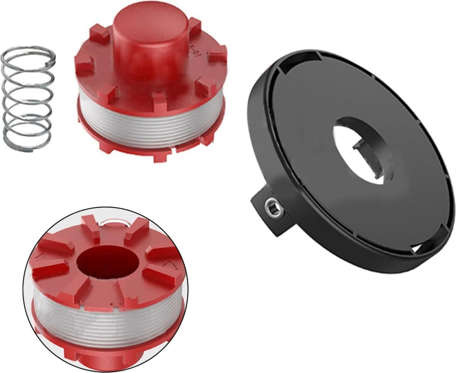 INF Trimmerspoel met trimmerdraad voor Einhell CE-CT 36/30 LI E SOLO en AGILLO 36/255 BL