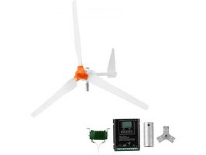 VEVOR 1500W 24V Horizontale Windkraftanlage mit Wind- & Solar-Hybridregler, 3 Rotorblätter, 3-Phasen-Wechselstrom, IP67 & Überladeschutz, MPPT- & PWM-Hybridregler, Windturbine für Wohnhäuser RVs Boote