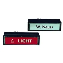 Klingeltaster Kst br UP eckig m.Bel 17mm mit Beleuchtung
