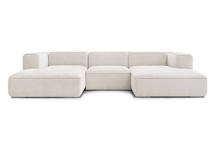 Wohnlandschaft BOBOCHIC ZEPHYR Stoff mit Textur weiss