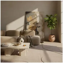 Kurzflorteppich Waschbar LAVAREDO, im Skandi-Stil, Beige, 200 x 290 cm