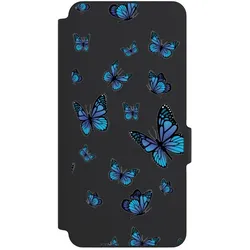 Nivocase Klapphülle für Xiaomi Redmi Note 14 5G Handyhülle aus Kunst Leder NIVOflip schwarz Muster (Xiaomi Redmi Note 14 5G), Smartphone Hülle, Schwarz