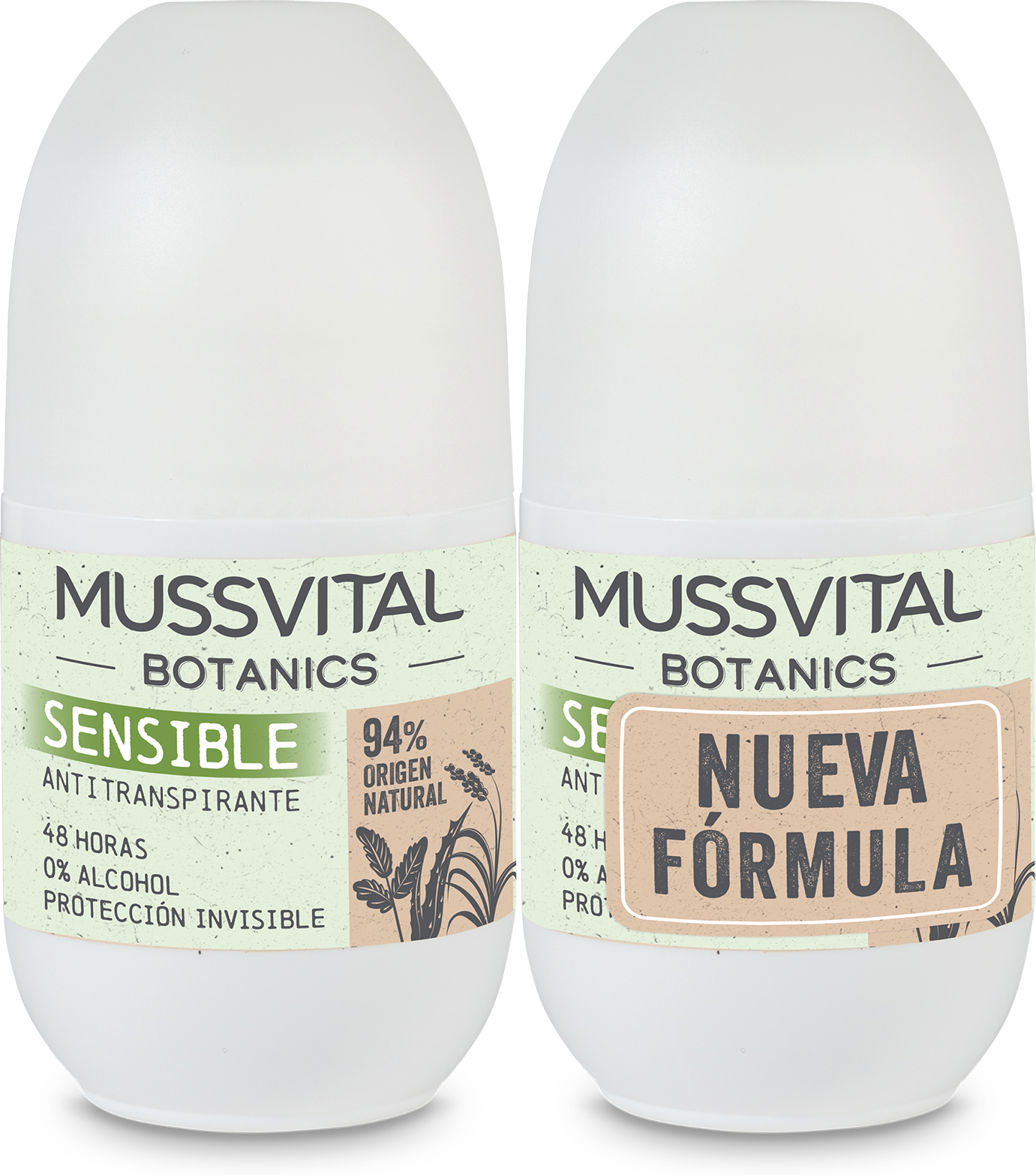 Mussvital Botanics Desodorante Sensible 75 ml X2