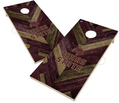 Skip's Garage Texas State University Bobcats Cornhole Board Set