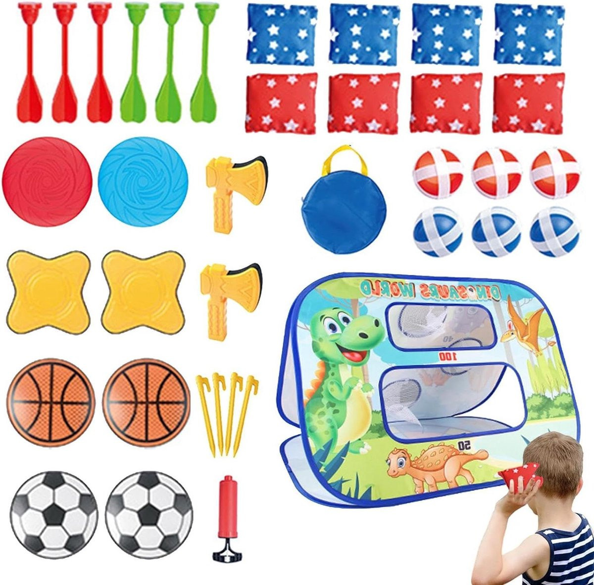 Zitzak Toss Spel voor Kinderen - Interactieve Cornhole Board Set voor Buitenspeelplezier