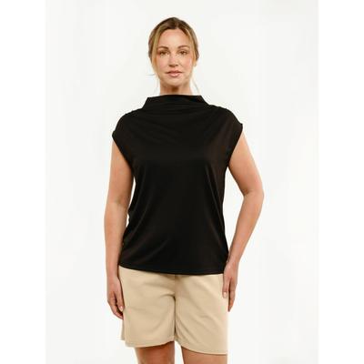 Funktionstop LIBERTÉ ESSENTIEL "Liberté Essentiel Top WANDA", Damen, Gr. XL, schwarz, Obermaterial: 70% Viskose, 30% Polyester, Tops