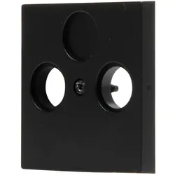 Kopp 373550180 ATHENIS - Antennen-Abdeckung TV/RF, Farbe: schwarz matt