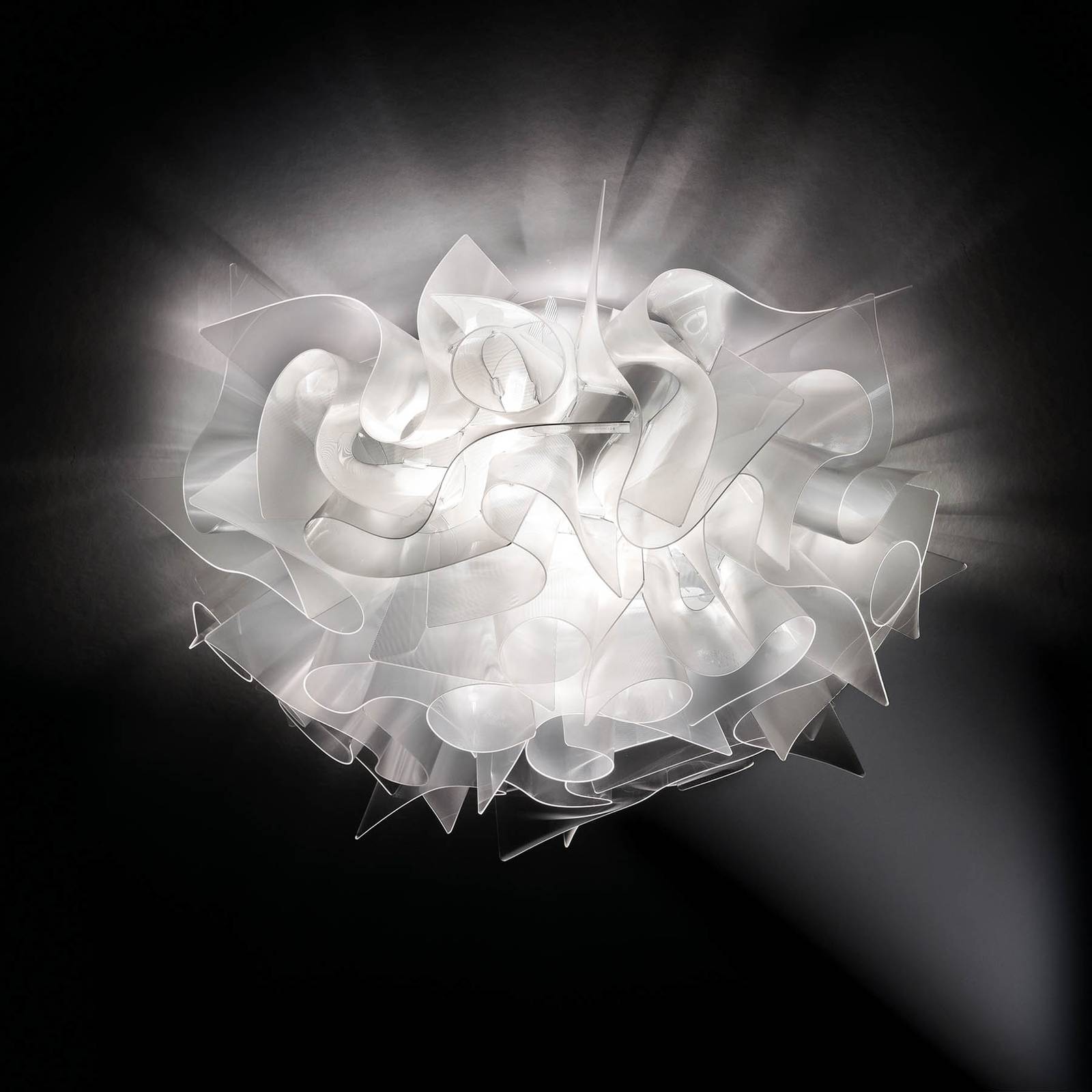 Slamp Designer Deckenleuchte VELI, dimmbar, klar / transparent, für Wohn- / Esszimmer, Kunststoff, Design