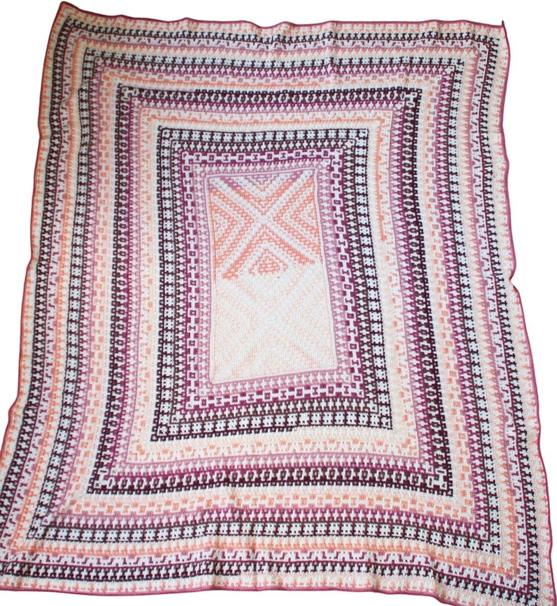 Gehaakte deken Daisy Sampler 170 x 144 cm