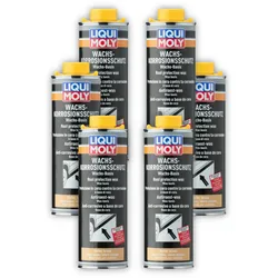 6x Korrosionsschutz LIQUI MOLY 6104 Wachs Konservierungswachs braun/transparent 1L