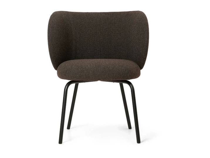 Ferm Living Rico dining chair hallingdal Dark grey brown-black