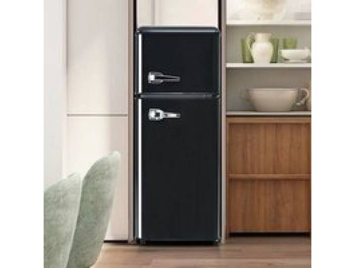 Mini réfrigérateur combiné - LANGTU - Classic - 92 L - 2 portes (28 L congélateur) - Éclairage LED