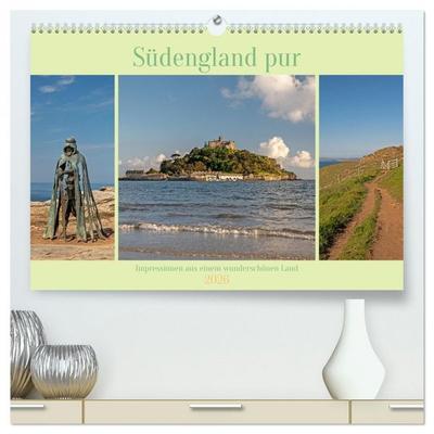 Südengland pur (hochwertiger Premium Wandkalender 2026 DIN A2 quer), Kunstdruck in Hochglanz