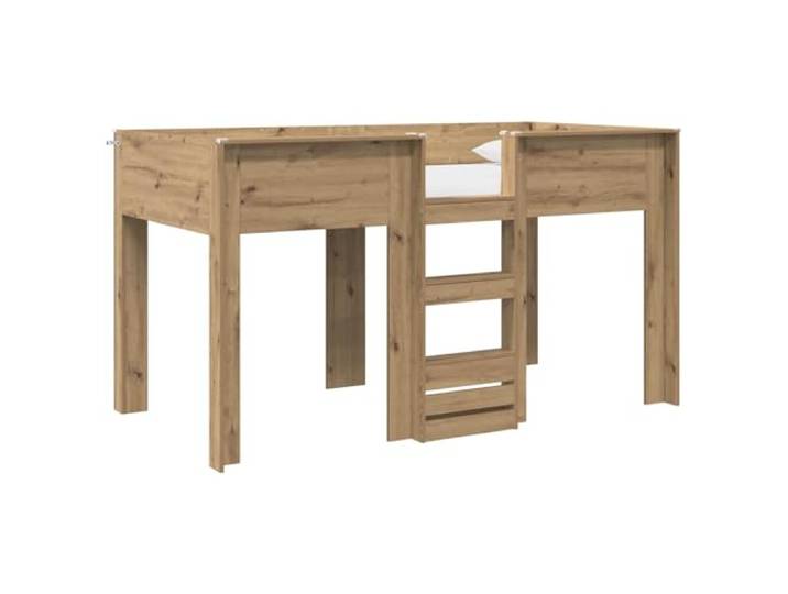 ZQQLVOO Etagenbett für Artisan-Eiche 80 x 200 cm Holzwerkstoff Zwei übereinanderliegende Betten, Standardmatratzen, Dual-Level, kleine Wohnungen, geteilte Räume, Holzwerkstoff, trockenes