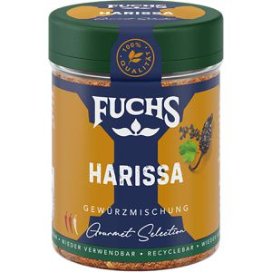 Fuchs Gewürzmischung Gourmet Selection, Harissa, ohne Salz, für orientalische Gerichte, vegan, im Streuer, 60 g