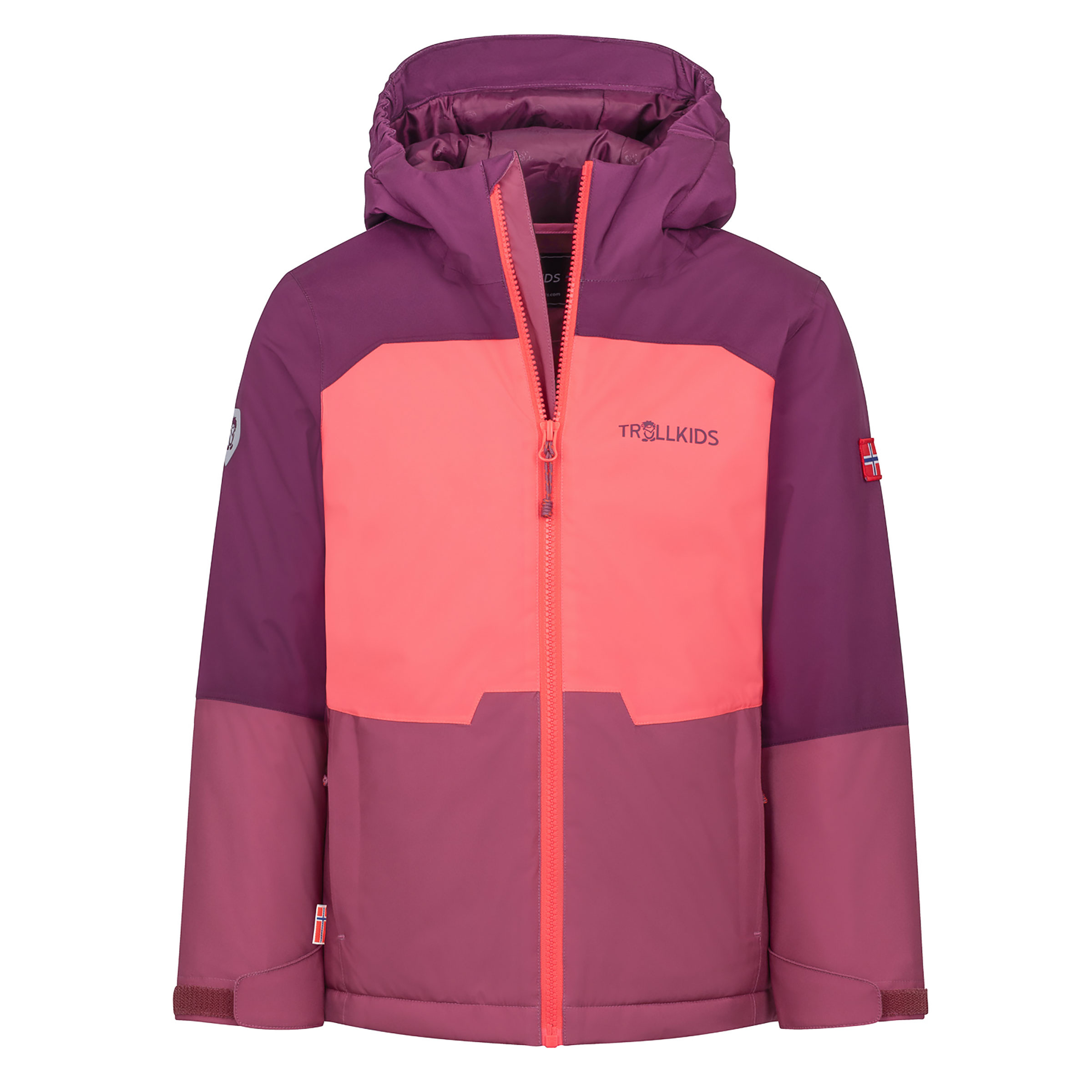 Trollkids Hardanger Kinder Isolationsjacke rosa Größe 116 Trekking Wasserdicht