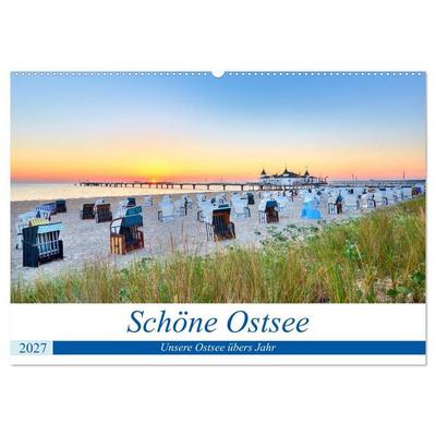 Schöne Ostsee - Impressionen übers Jahr (Wandkalender 2027 DIN A2 quer), CALVENDO Monatskalender