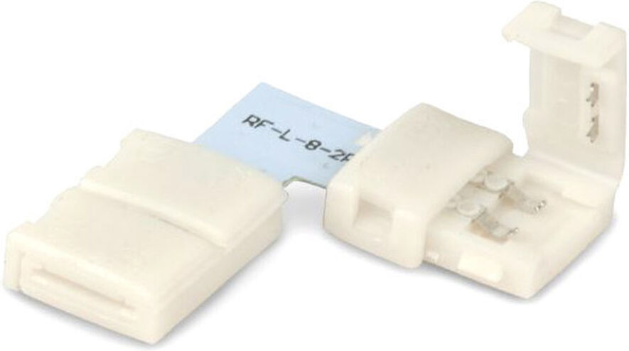 Isoled Clip-Eck-Verbinder (Max. 5a) Für 2-Pol. Ip20 Flexstripes Mit Breite 8mm, Pitch-Abstand