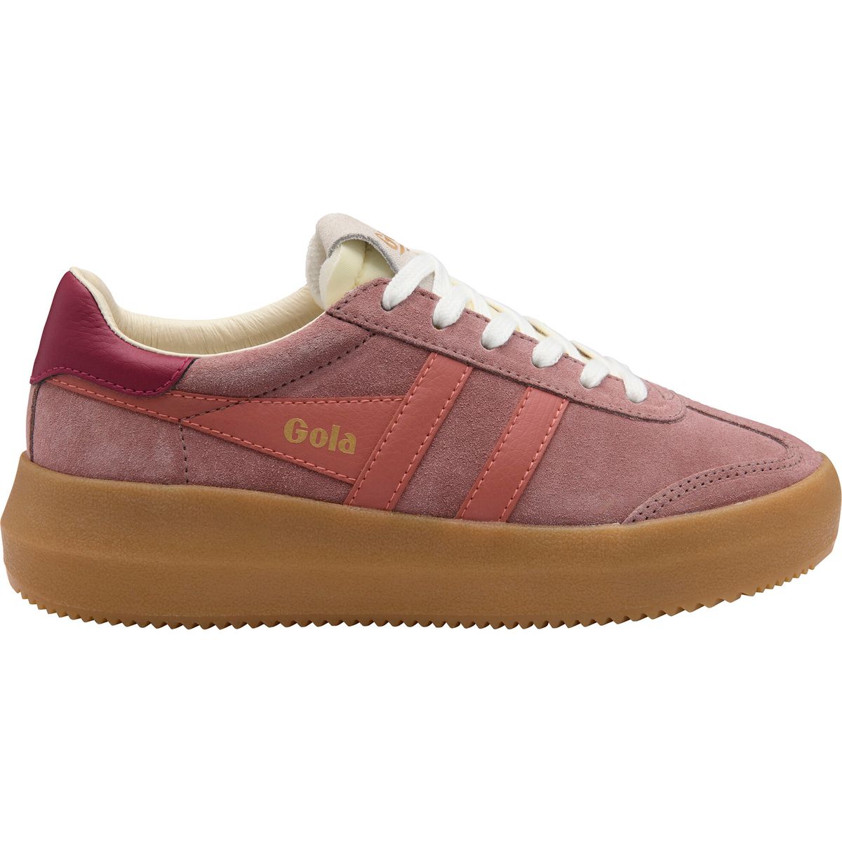 Gola Athena Sneaker Women brownrose/clay/cerise/gum (TC) 39 CLB573-TC-39-brownroseclaycerisegum