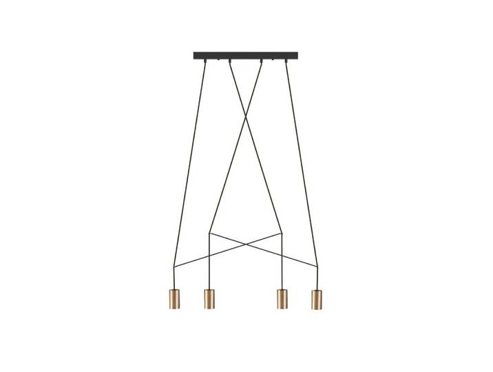 4-lichts hanglamp Imbria zwart met goud Lyora - 7957