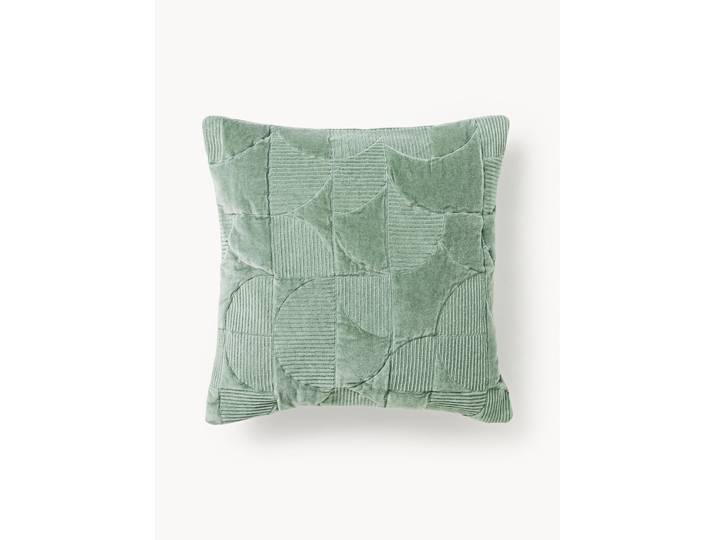 Housse de coussin avec motif géométrique brodé Verina