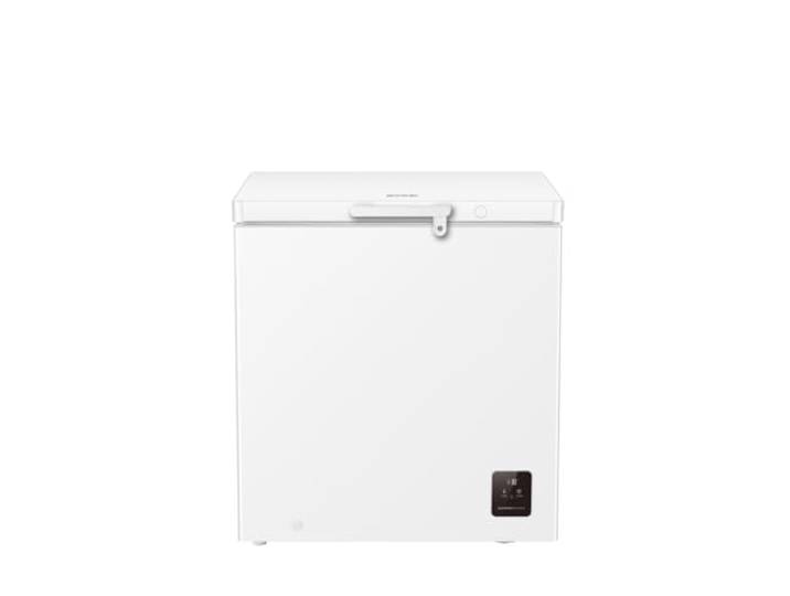 Gorenje FH20E6W5 Gefriertruhe mit Rollen, 78,7cm Breite, 198 Liter, Gefrierschutz unten-15℃, Elek, Kontrolle, Inverter, Sicherheitsschloss, FastFreeze, BxHxT: 78,7×85,8×55,9 cm, Weiß