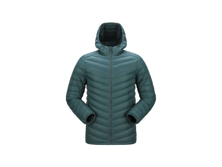 Doudoune à capuche légère pour homme - Vert sapin - XXL