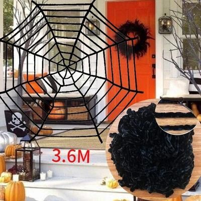 Uplift Picks Oversized Plush Black Spider For Haunted Halloween Yards Parties And Displays 3.6 Cm