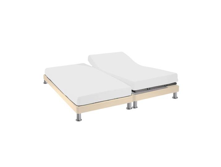 Protège matelas anti-acariens Microstop molleton imperméable - bonnet 30 cm TPR pour sommier articulé 2x90x200