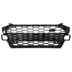 Wabengrill Breit Kühlergrill Schwarz Glanz passend für Audi A4 B9 Facelift mit S Line