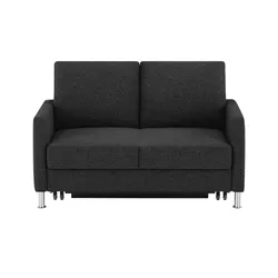 Schlafsofa platzsparend Fürth , grau , Maße (cm): B: 140 H: 90 T: 95.0