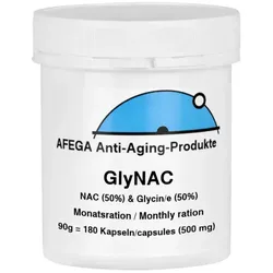 AFEGA® GlyNAC – 1:1 Kombination aus Glycin NAC - 180 Kapseln (Monatsration)