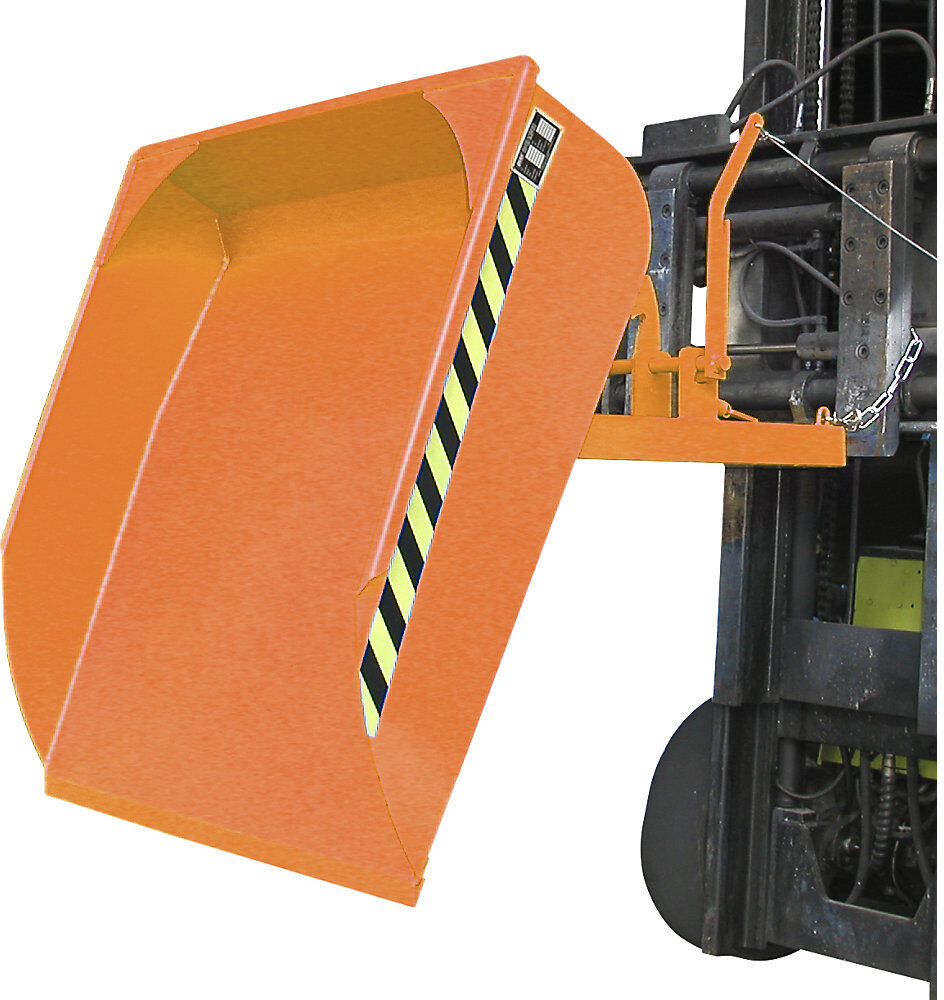 Staplerschaufel BSI, mechanisch, Volumen 0.5 m³, gelborange RAL 2000 eurokraft pro