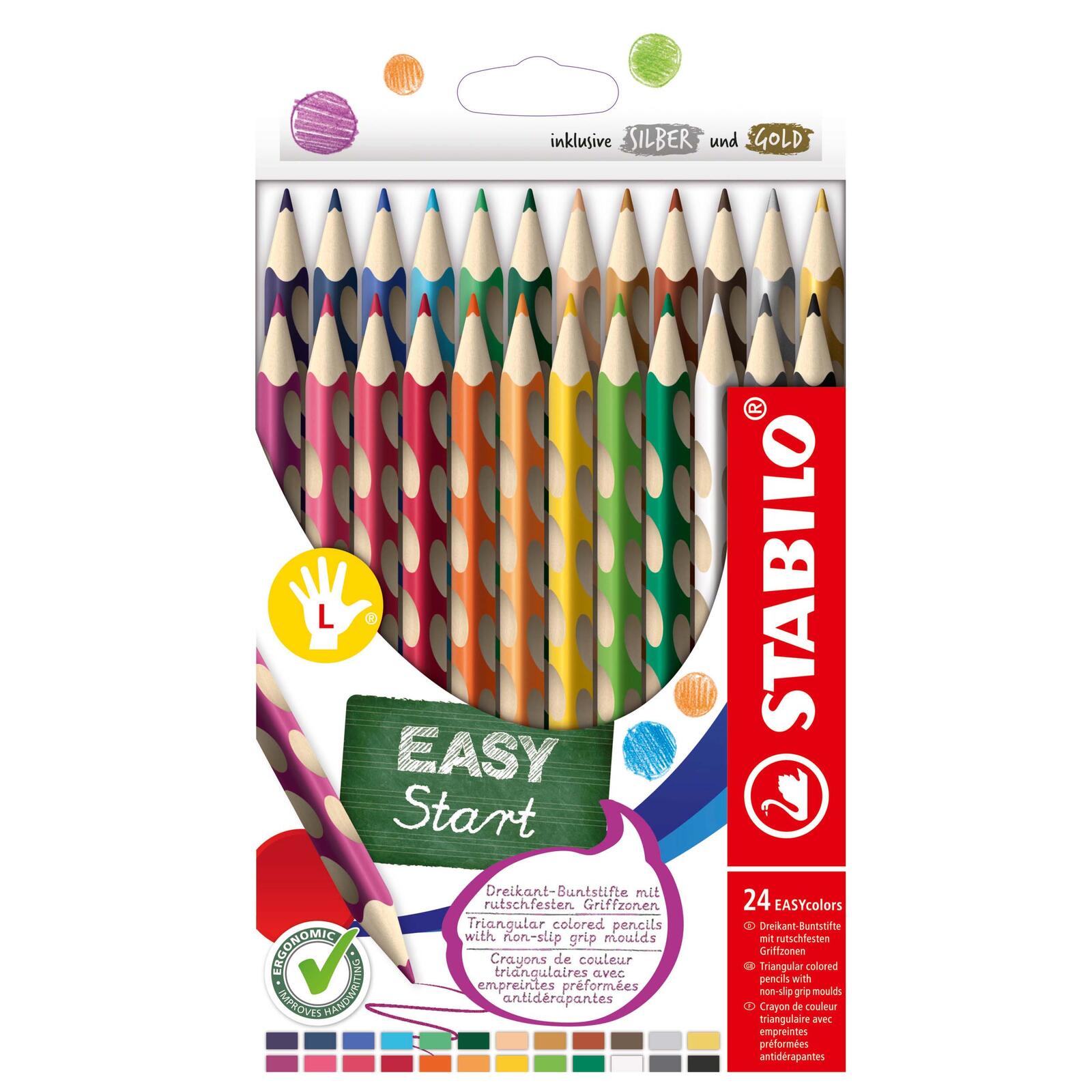 STABILO Buntstifte EASYcolors L 331/24