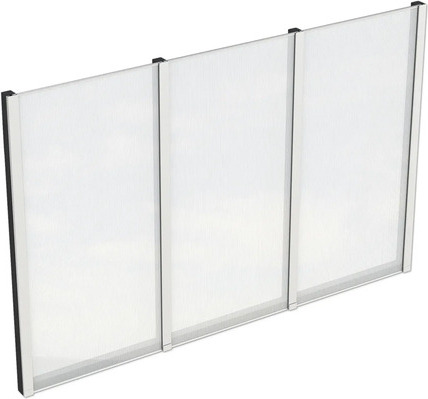 Seitenwand Polycarbonatplatten SKAN HOLZ 293 x 200 cm anthrazit