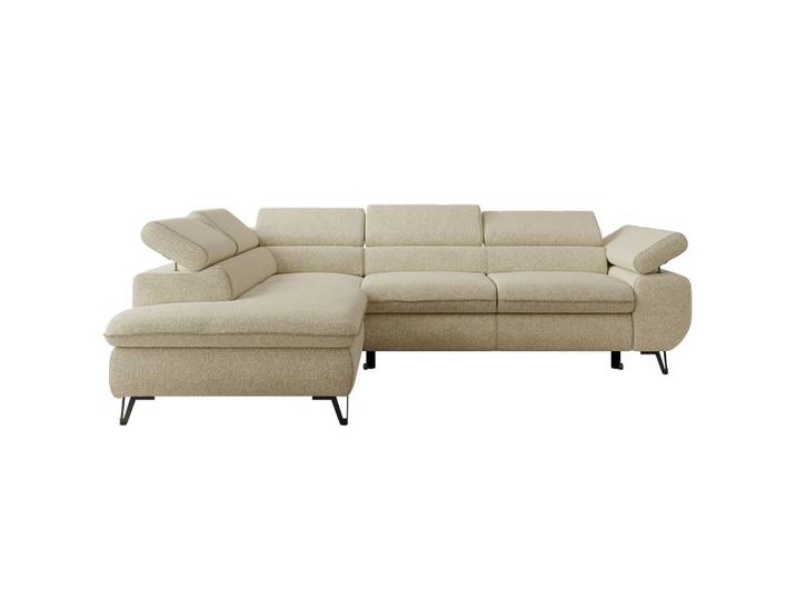 ECKSOFA PABLO L Creme Struktur - Links Seite