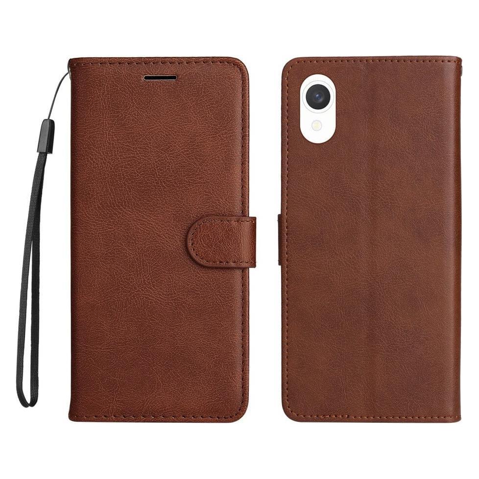 Cover-Discount Galaxy A23e - Leder Etui Hülle braun (Samsung Galaxy A23e) (660118820B)