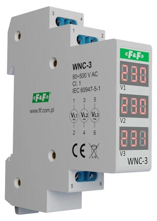 F&F WNC-3 driefasige spanningsindicator