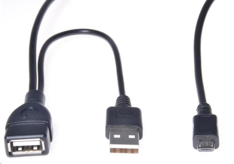 PremiumCord USB-kabel met adapter: USB-A naar Micro USB OTG