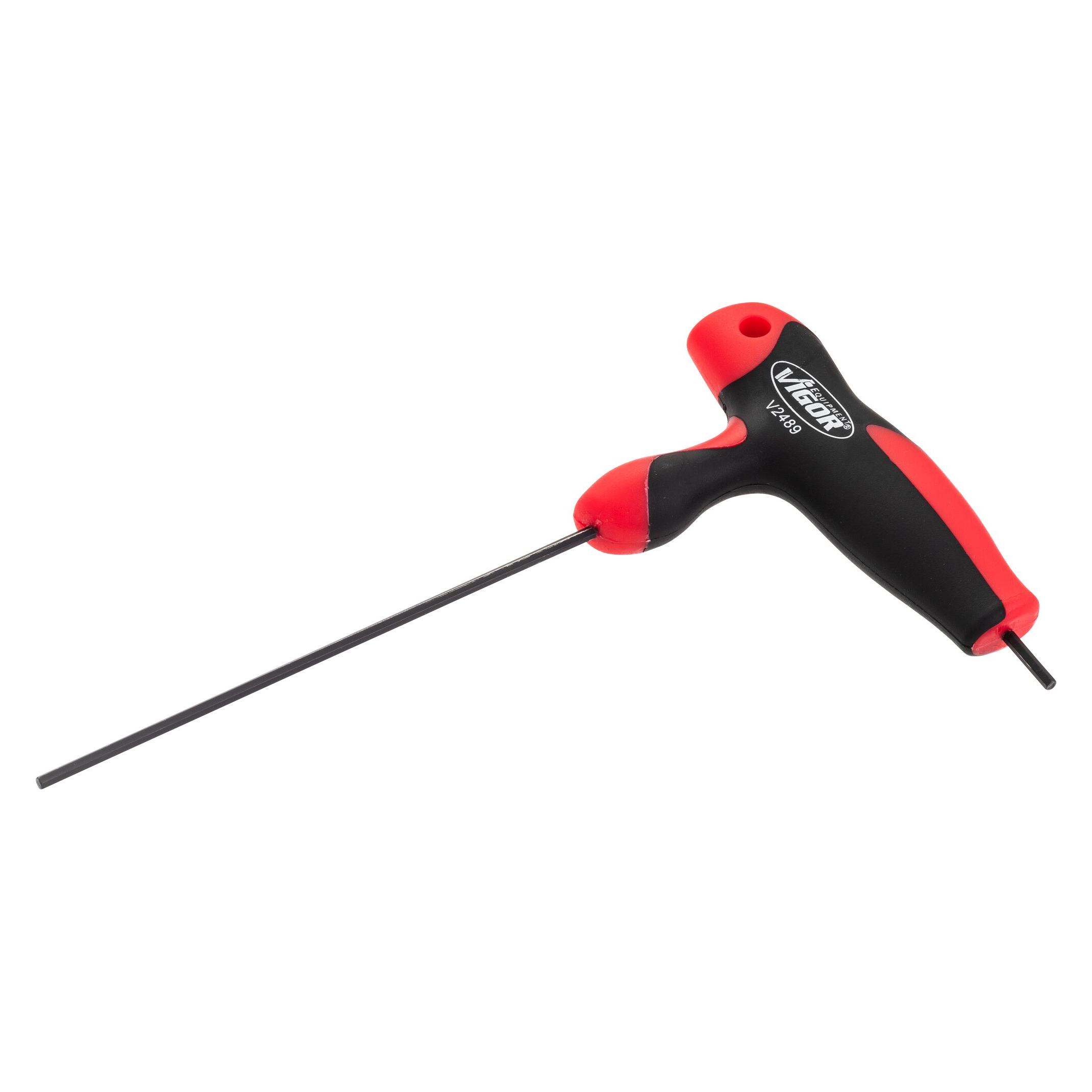 Vigor Sechskant T-Griff Schraubendreher V2489 Innen Sechskant Profil 2 mm (Innensechskant) (V2489)