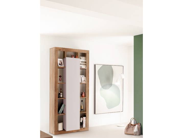 home24 Kast Rimini 95 x 217 x 42cm hout/beige
