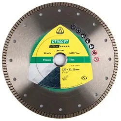 Klingspor Diamanttrennscheibe Ø 230 mm DT 900FT Special