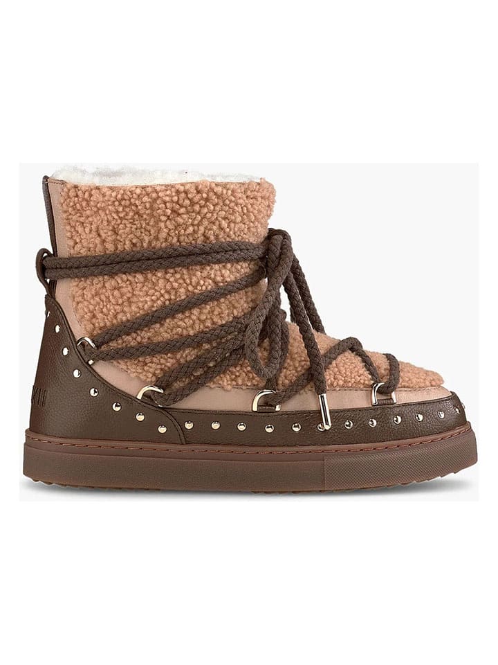 INUIKII Leder-Winterboots in Bronze - 36